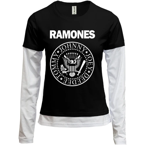 Женский лонгслив Комби Ramones