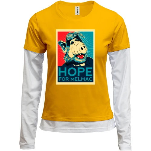 Женский лонгслив Комби Hope for melmac