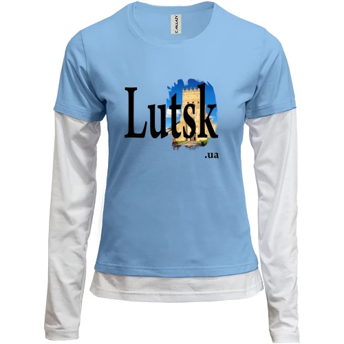 Женский лонгслив Комби Lutsk.ua