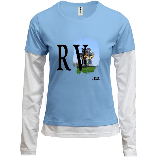 Женский лонгслив Комби rv.ua (Ровно)