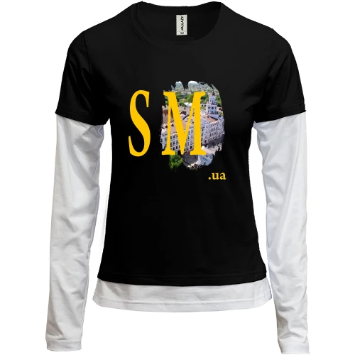 Женский лонгслив Комби sm.ua (Сумы)