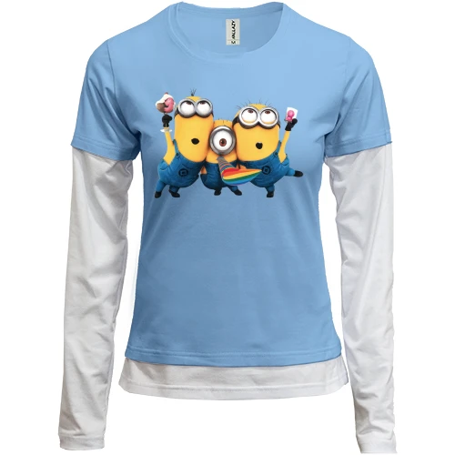 Женский лонгслив Комби Minions (2)