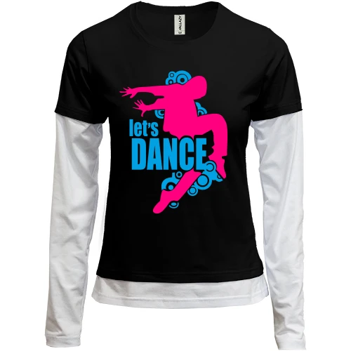 Женский лонгслив Комби Let's Dance