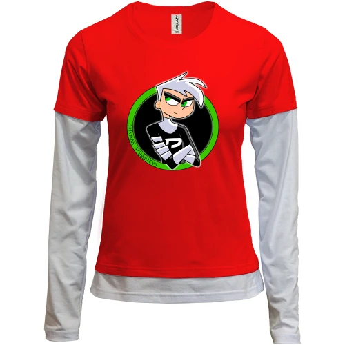 Женский лонгслив Комби с Danny Phantom