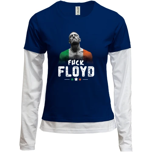 Женский лонгслив Комби с Конором Мак Грегором "Fuck Floyd"