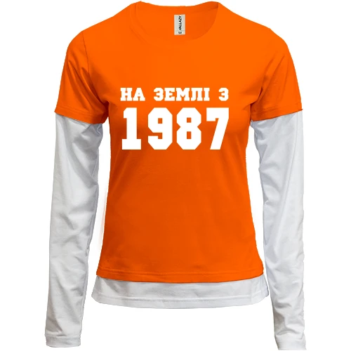 Жіночий лонгслів Комбі На землі з 1987