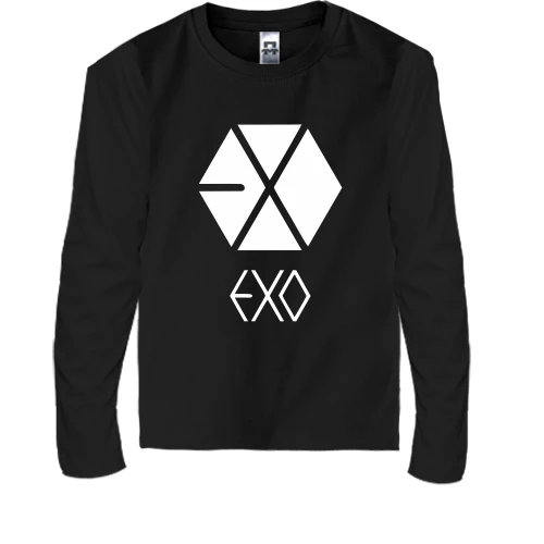 Детский лонгслив, Черный, EXO