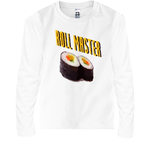 Дитячий лонгслів, Білий, для сушиста "Roll master"