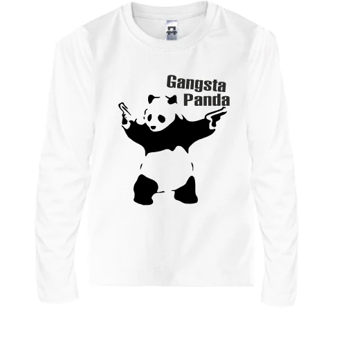 Дитячий лонгслів Gangsta Panda 2