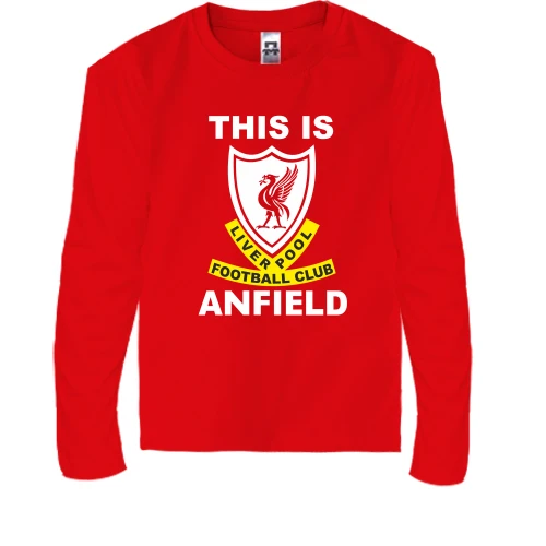 Детский лонгслив This Is Anfield 2