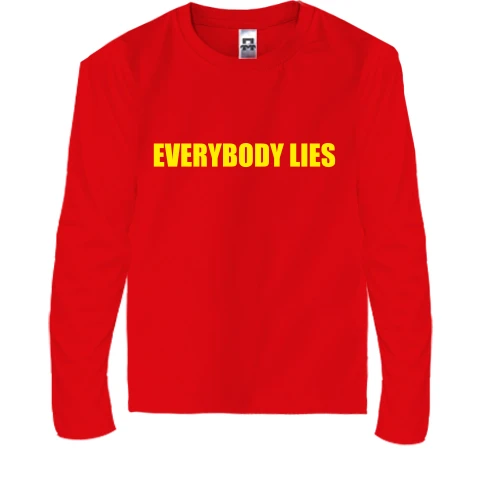 Детский лонгслив Everybody Lies