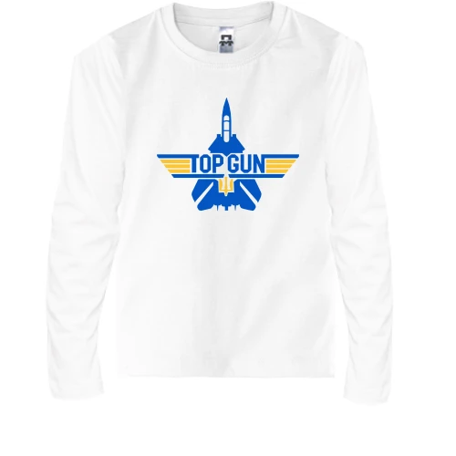 Детский лонгслив, Черный, Top Gun Ua (2)