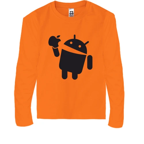 Детский лонгслив Apple VS Android.