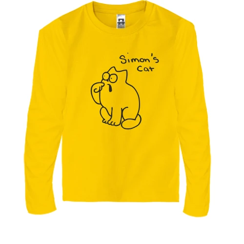 Детский лонгслив с Simon's cat