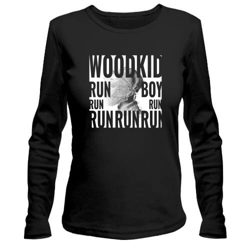 Женский лонгслив Woodkid - Run boy