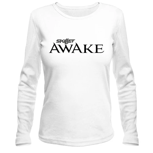 Жіночий лонгслів, білий, Skillet Awake
