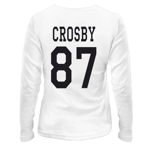 Женский лонгслив, Черный, Crosby (Pittsburgh Penguins)