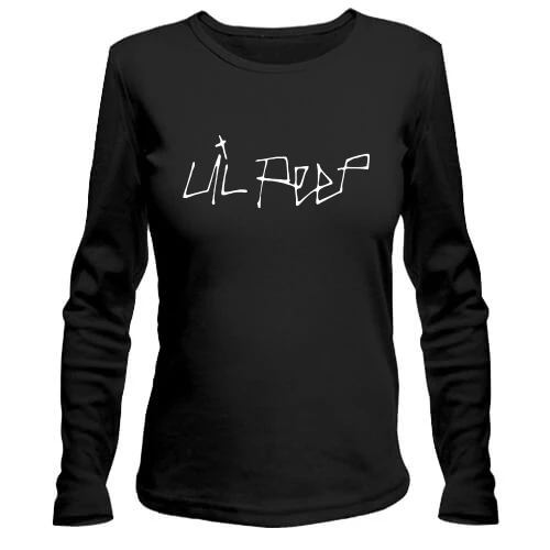 Женский лонгслив, Черный, Lil Peep