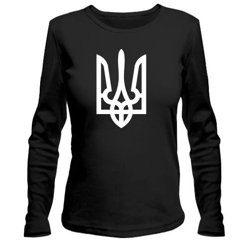 Женский лонгслив с гербом Украины (Н)