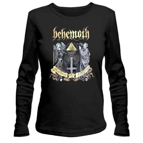 Женский лонгслив, Черный, Behemoth - The satanist