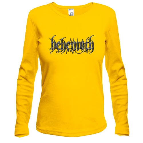 Женский лонгслив, Желтый, Behemoth (hd)