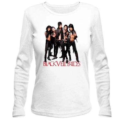 Женский лонгслив, белый, Black veil brides (группа)