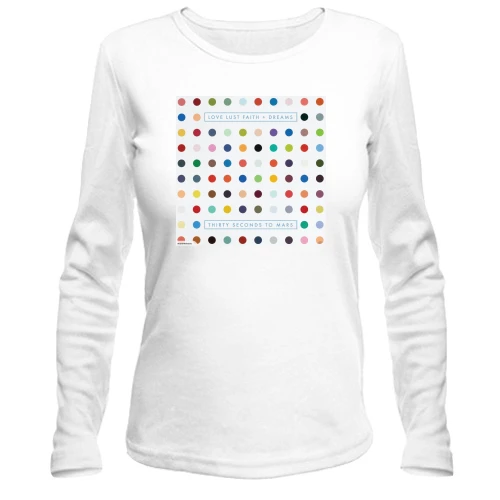 Жіночий лонгслів 30 seconds to mars - Love Lust Faith and Dreams