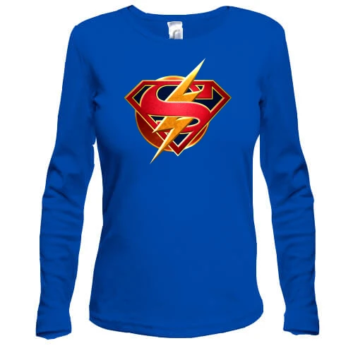 Жіночий лонгслів Superman and Flash