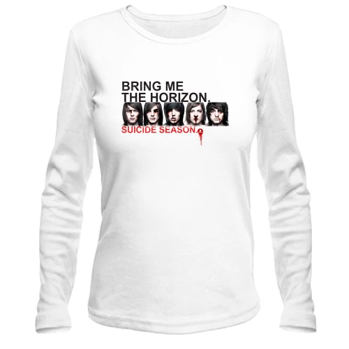 Жіночий лонгслів, білий, з Bring me the horizon - Suicide Season (3)