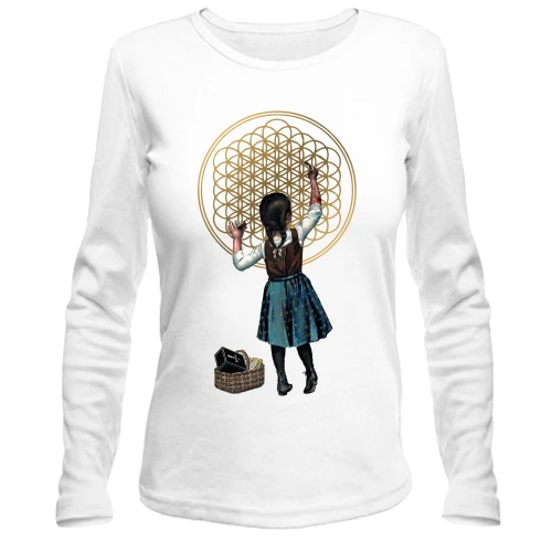 Жіночий лонгслів, білий, з Bring me the horizon - Sempiternal (2)