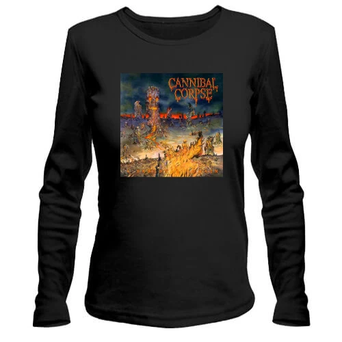 Жіночий лонгслів, чорний, Cannibal Corpse - A Skeletal Domain