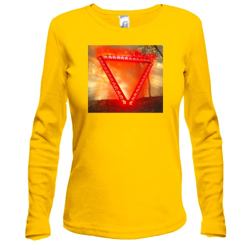 Жіночий лонгслів, жовтий, Enter Shikari A Flash Flood of Colour