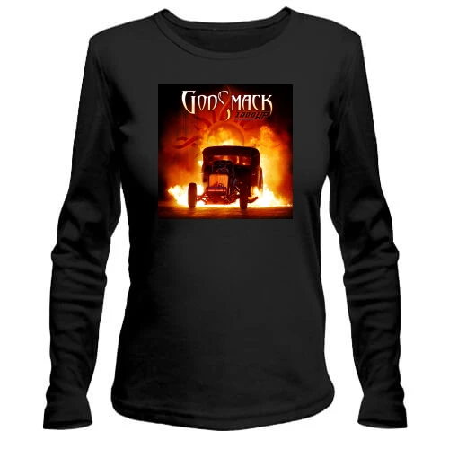 Жіночий лонгслів, чорний, Godsmack 1000hp