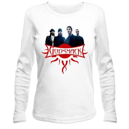 Жіночий лонгслів, білий, Godsmack (гурт)