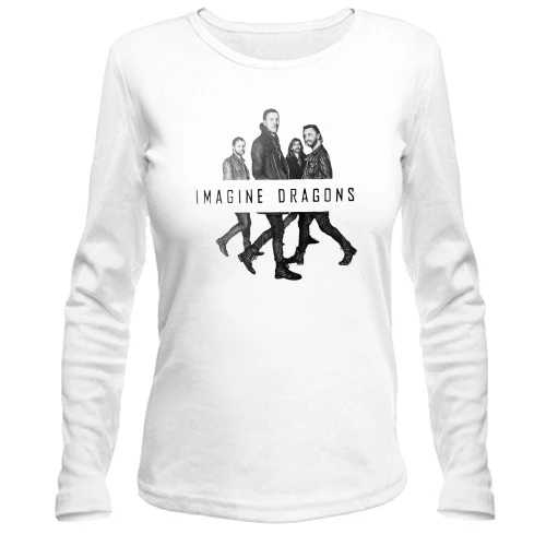 Жіночий лонгслів, білий, Imagine Dragons Band