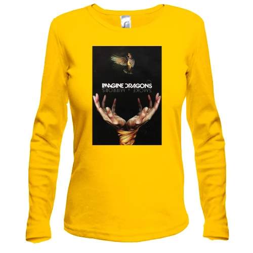 Жіночий лонгслів, жовтий, Imagine Dragons Smoke plus Mirrors