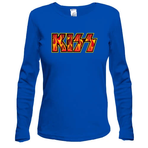 Жіночий лонгслів KISS (fire logo)