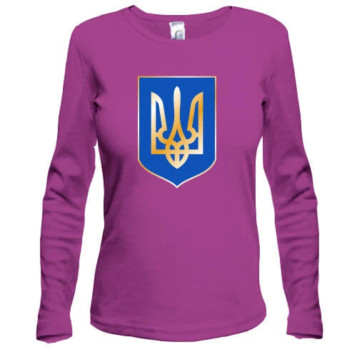 Женский лонгслив с гербом Украины (2)