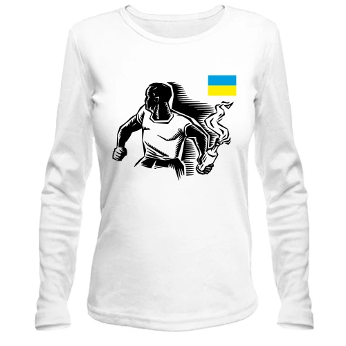Женский лонгслив с Майдановцем