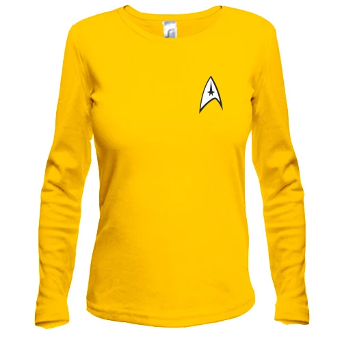 Женский лонгслив, Желтый, Star Trek (мини)