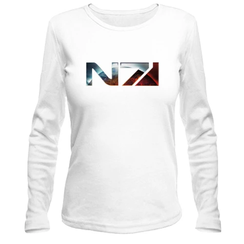 Женский лонгслив, Бежевый, Mass Effect N7