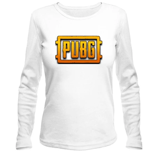 Жіночий лонгслів, білий, PUBG (c)