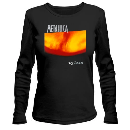 Женский лонгслив, Черный, Metallica - ReLoad
