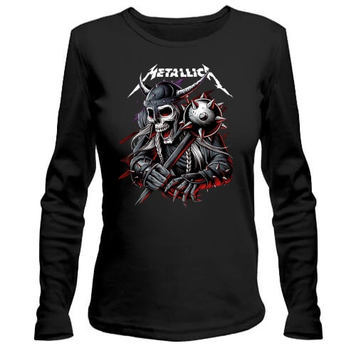 Жіночий лонгслів Metallica (Зі скелетом-воїном) 2