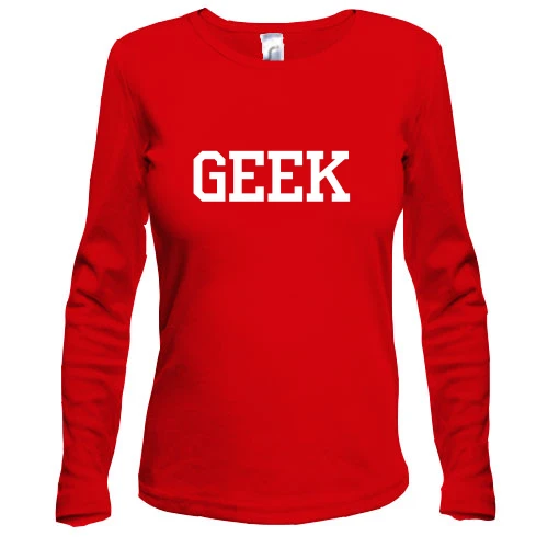 Женский лонгслив Geek (гик)
