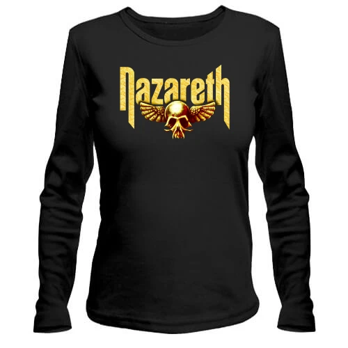 Жіночий лонгслів Nazareth (з золотим черепом)