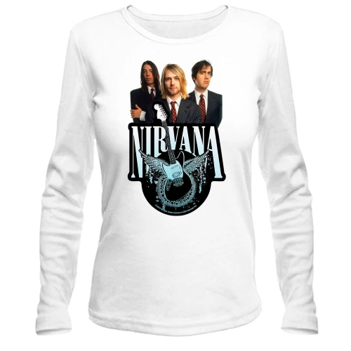 Жіночий лонгслів Nirvana Band