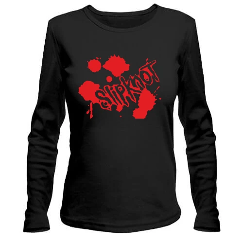 Жіночий лонгслів, чорний, Slipknot (blood)