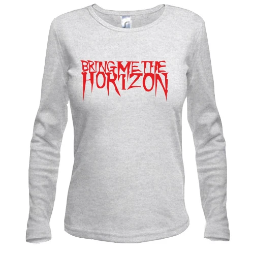 Жіночий лонгслів, Білий, Bring me the horizon