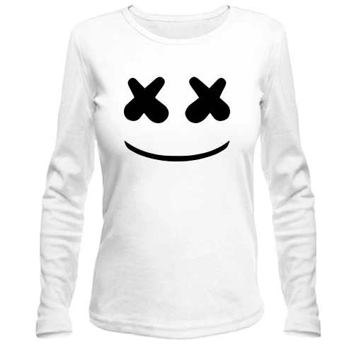Жіночий лонгслів з обличчям Marshmello